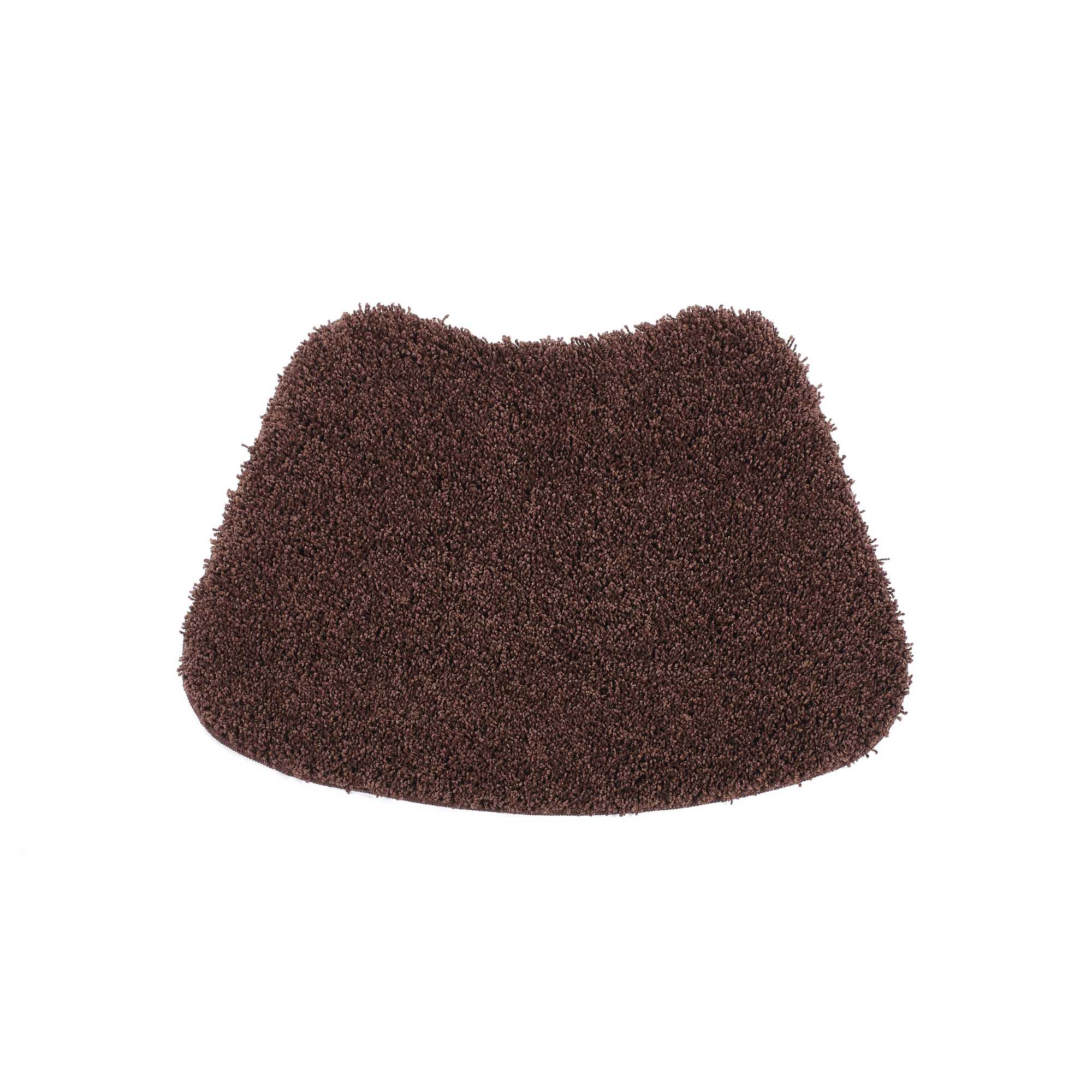 Buddy Bath Washable Curve Mat Rugs In Chocolate Brown